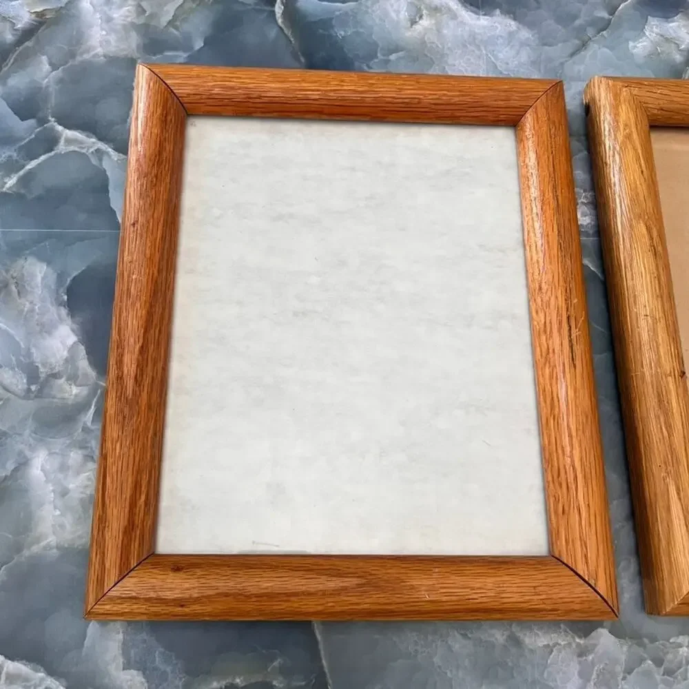 Vintage Solid Oak Picture Frames 11 x 9